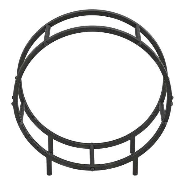 Porte-Bûches Rond Knivsta Noir [en.casa]
