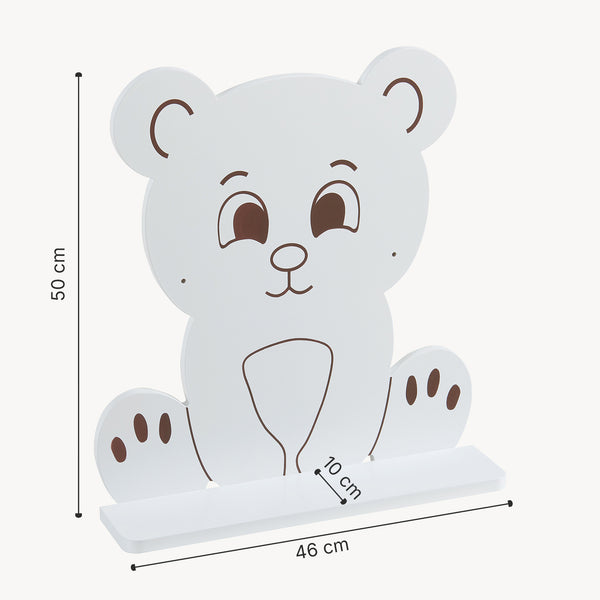 Étagère murale pour enfants Korsør Blanc [en.casa]