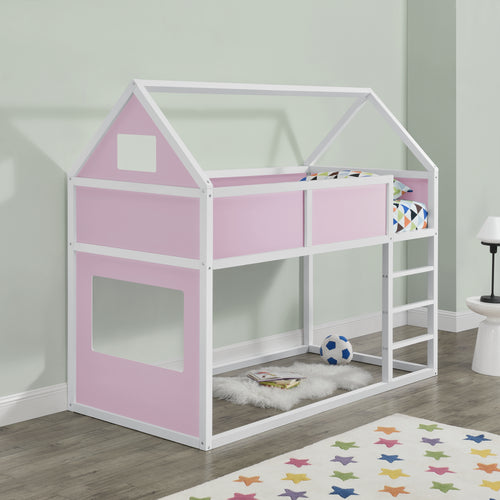 Lit mezzanine Quedlinburg pour enfants 90x200 cm en différentes couleurs [en.casa]
