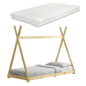 Lit enfant Höri 90x200 cm avec matelas en mousse froide, différentes couleurs en.casa