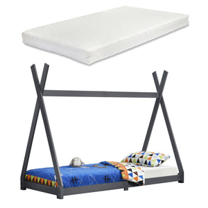 Lit enfant Höri 90x200 cm avec matelas en mousse froide, différentes couleurs en.casa