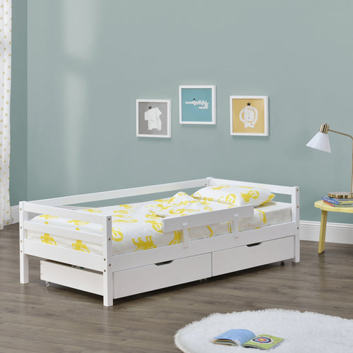 Lit d'enfant Design avec 2 Tiroirs Reykholt [en.casa]