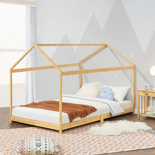 Lit enfant Vindafjord bambou en différentes tailles [en.casa] - premiumXL