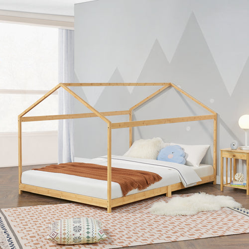 Lit enfant Vindafjord bambou en différentes tailles [en.casa] - premiumXL