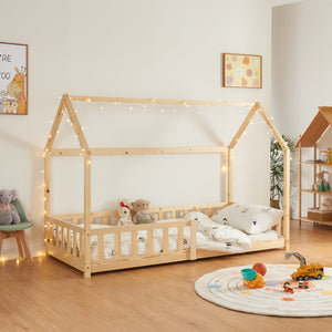 Lit cabane Hesel bois de pin [en.casa]