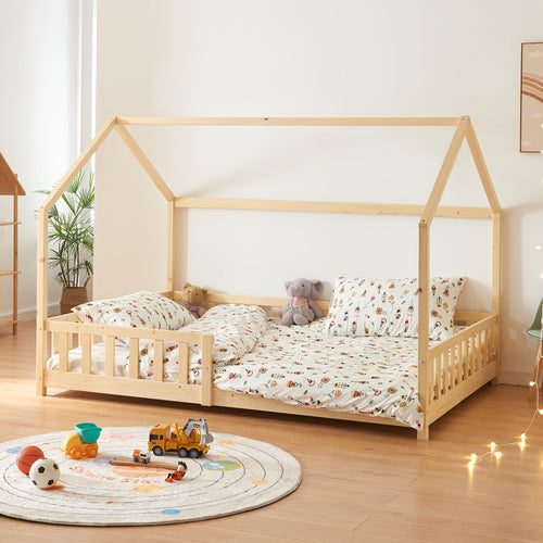 Lit cabane Hesel bois de pin [en.casa]