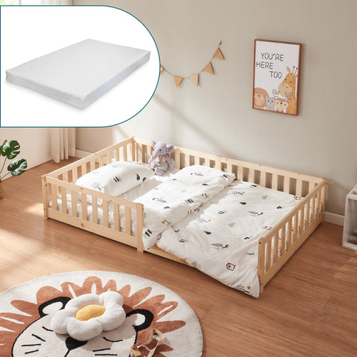 Lit montessori Tanna avec matelas [en.casa] 