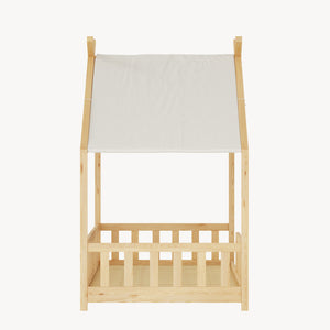 Lit cabane Rila style Montessori avec matelas 90 x 200 cm [en.casa]