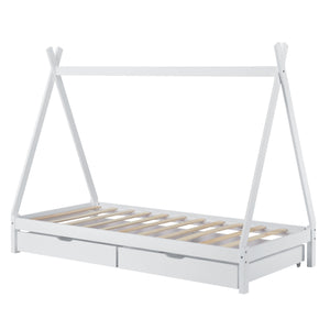 Lit enfant Maine 90x200 cm avec tiroirs [en.casa]