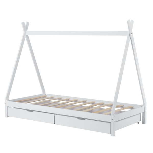 Lit enfant Maine 90x200 cm avec tiroirs [en.casa]