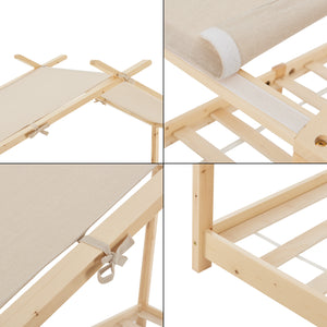 Lit cabane enfant Brome 90x200 cm en bois de pin avec sommier [en.casa]