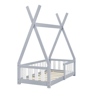 Lit enfant Helsingborg avec matelas 70x140 cm [en.casa]