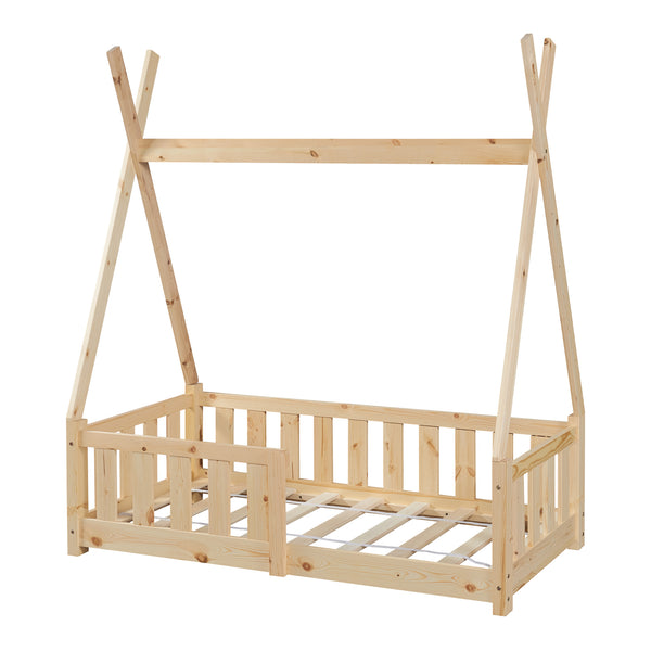 Lit Tipi Helsingborg pour enfants 140 x 70 cm [en.casa]