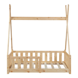 Lit Tipi Helsingborg pour enfants 140 x 70 cm [en.casa]