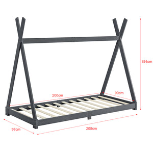 Lit enfant Höri 90x200 cm Tipi différentes couleurs en.casa