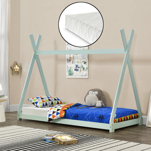 Lit enfant Onejda avec matelas en mousse froide 90x200 cm en différentes couleurs [en.casa]