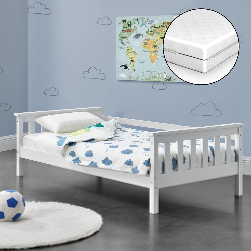 Lit enfant Nuuk avec matelas en mousse froide, différentes couleurs et tailles [en.casa] - premiumXL