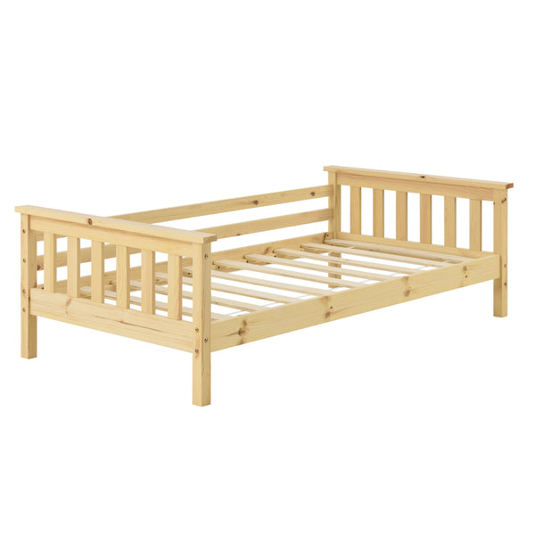 Lit d’enfant Nuuk en bois de pin avec sommier à lattes [en.casa]