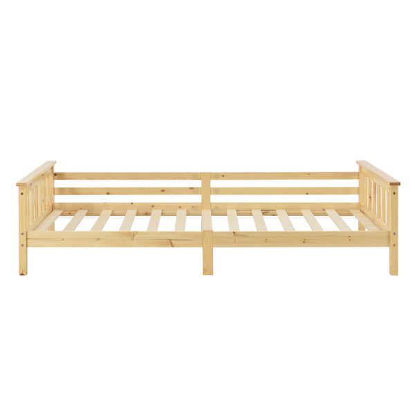 Lit d’enfant Nuuk en bois de pin avec sommier à lattes [en.casa]