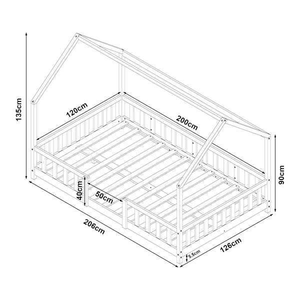 Lit cabane Sisimiut pin [en.casa]