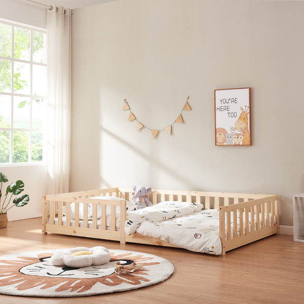 Lit au sol Tanna [en.casa]