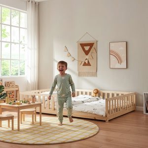 Lit au sol Tanna [en.casa]