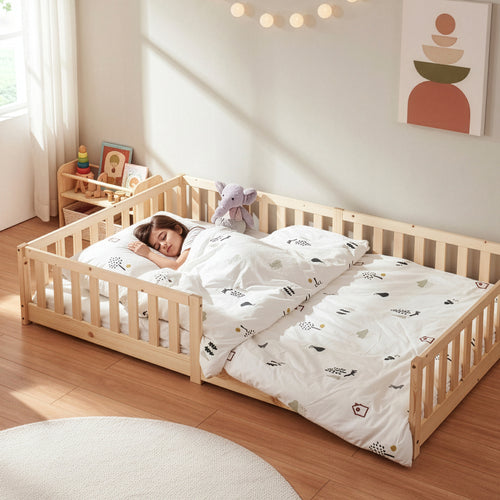 Lit au sol Tanna [en.casa]