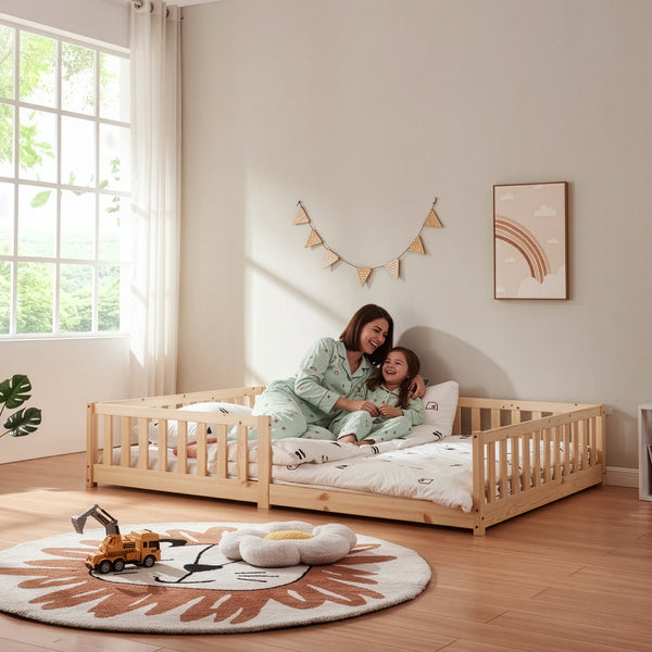 Lit au sol Tanna [en.casa]