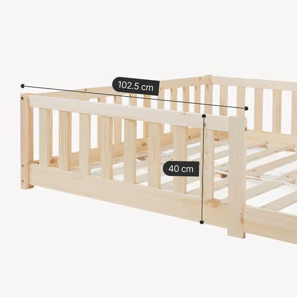 Lit au sol Tanna [en.casa]