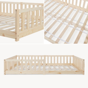 Lit au sol Tanna [en.casa]