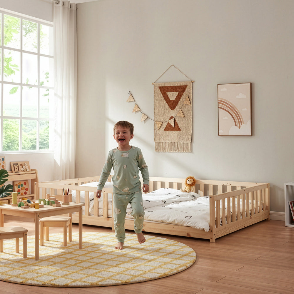 Lit montessori Tanna avec matelas [en.casa] 