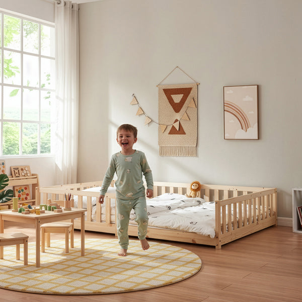 Lit montessori Tanna avec matelas [en.casa] 