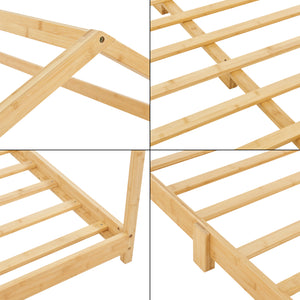 Lit enfant Vindafjord en bambou en différentes tailles [en.casa]