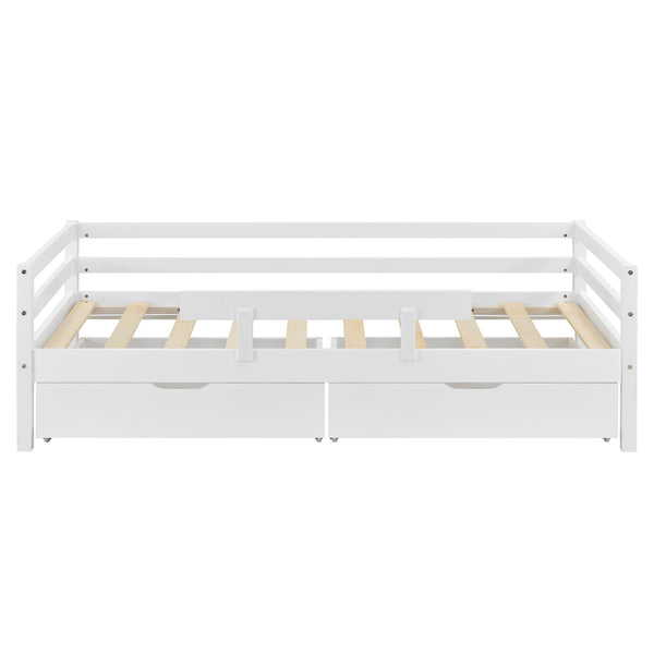 Lit d'enfant Design avec 2 Tiroirs Reykholt [en.casa]