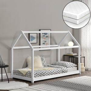 Lit enfant Netstal avec matelas en mousse froide en différentes couleurs et tailles [en.casa]