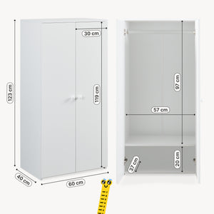 Armoire enfant Beldinupp 123 x 60 x 40 cm [en.casa]