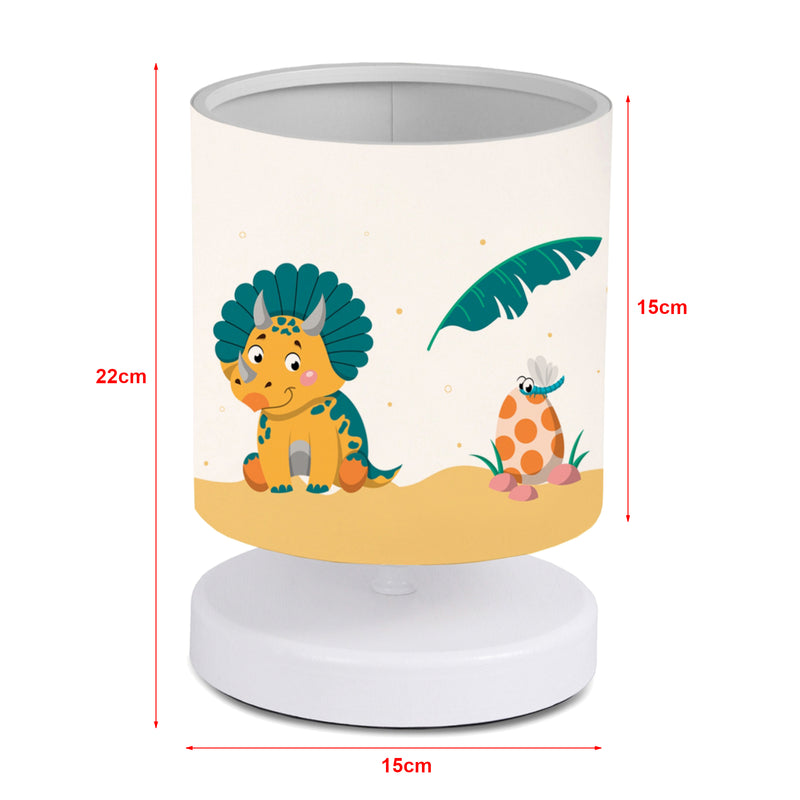 Croquis coté Lampe de bureau Maidstone pour enfant 22 cm blanc [lux.pro]