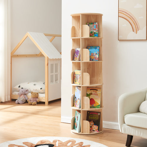 Bibliothèque tournante Chasek [en.casa]