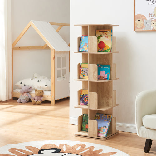 Étagère à livres pivotante Talöpintaa 129 x 40 x 40 cm [en.casa]