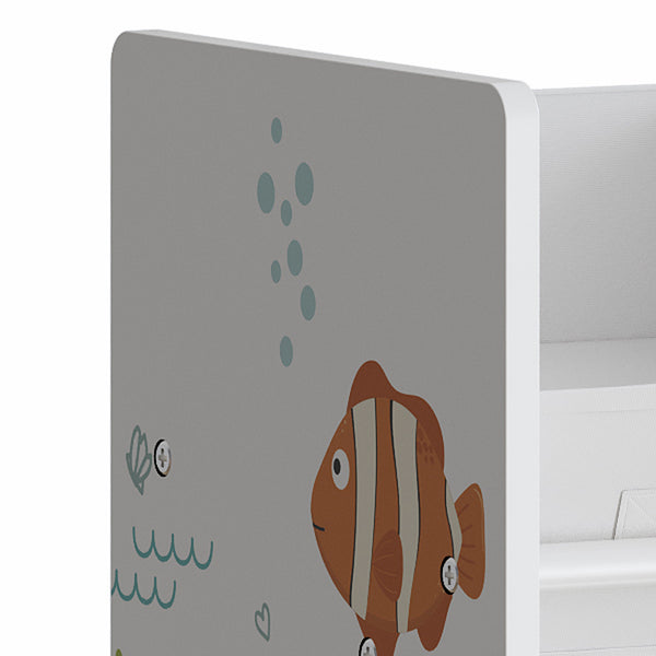 Étagère de rangement Boiro pour enfant avec 9 bacs pliables [en.casa]