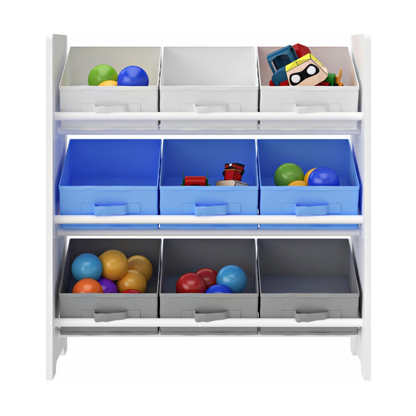Étagère de rangement Boiro pour enfant avec 9 bacs pliables [en.casa]