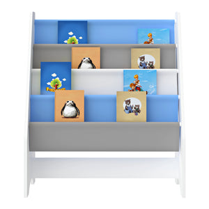 Bibliothèque Fisterra pour enfant avec 4 compartiments ouverts [en.casa]
