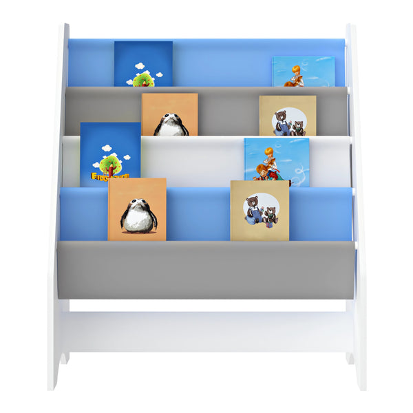 Bibliothèque Fisterra pour enfant avec 4 compartiments ouverts [en.casa]