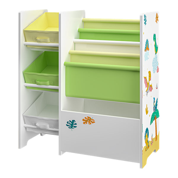 Étagère de rangement Vimianzo pour enfant avec 3 bacs ouverts [en.casa]