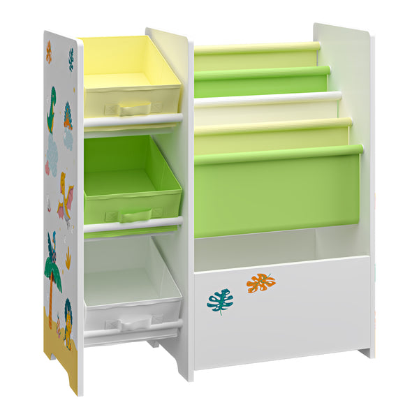 Étagère de rangement Vimianzo pour enfant avec 3 bacs ouverts [en.casa]