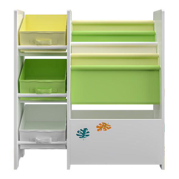 Étagère de rangement Vimianzo pour enfant avec 3 bacs ouverts [en.casa]