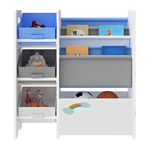 Étagère de rangement Vimianzo pour enfant avec 3 bacs ouverts [en.casa]
