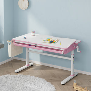 Bureau enfant réglable en hauteur Kuosa 120 x 60 cm [en.casa]