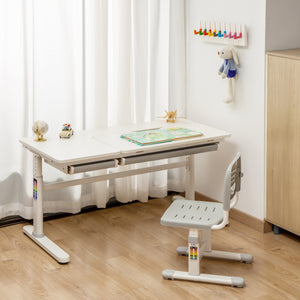 Bureau à hauteur réglable pour enfant Sauda 120 x 60 cm [en.casa]