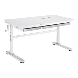 Bureau à hauteur réglable pour enfant Sauda 120 x 60 cm [en.casa]